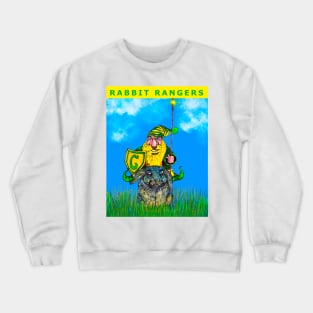 Dwarf Ranger Riding Rabbit Steed Art Crewneck Sweatshirt